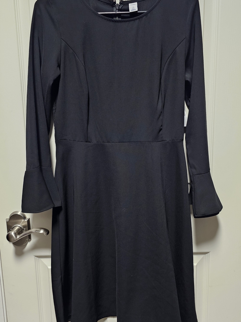 Old Navy Women's Black Long-Sleeve A-Line Dress - Small Tall - NWT